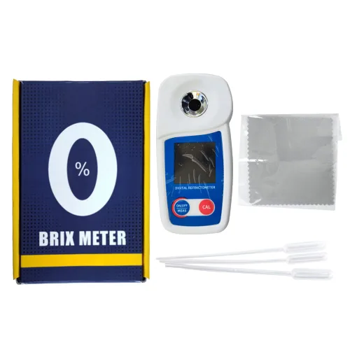 Vista 6 de Refractómetro digital Brix Flagfront Brix Medidor Refractómetro Compensación automática de temperatura Brix Rango de refractómetro 0-55%, ±0.1%