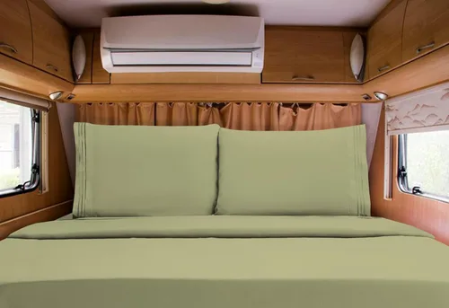 Vista 81 de Mocassi Juego de sábanas de lujo de 4 piezas, calidad prémium de hotel de 1800 hilos, ajuste fácil, sábanas y fundas de almohada resistentes a