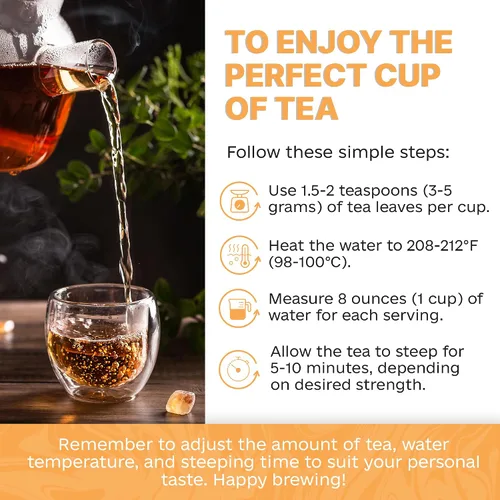 Vista 3 de Prime Tea Grandma's Fruit Basket – Exquisita fruta tisana, hojas sueltas orgánicas de primera calidad, deliciosa mezcla de té de hierbas, natural