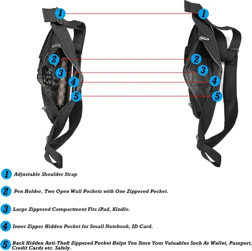 Vista 4 de Nicgid Sling Bag - Mochila bandolera para hombre