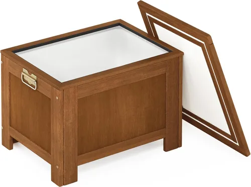 Vista 4 de Furinno FG19917 Tioman - Enfriador de madera para exteriores, natural
