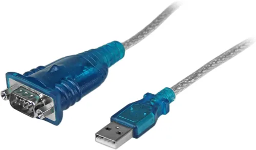 Vista 2 de StarTech.com 1 Port USB to Serial RS232 Adapter & 10' RS232 Serial Null Modem Cable - Null Modem Cable - DB-9 (F) to DB-9 (F) - 10 ft (SCNM9FF)