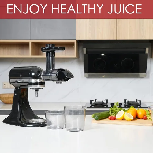 Vista 5 de KitchenAid - Accesorio de exprimidor para batidoras de pie KitchenAid para todos los modelos, exprimidor de masticación, accesorio de exprimidor