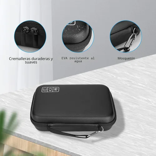 Vista 8 de ProCase Estuche organizador electrónico de viaje duro para MacBook Adaptador de corriente Cargadores Cables Power Bank Apple Magic Mouse Apple