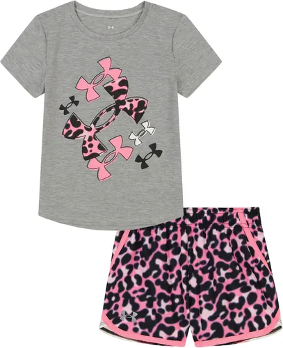Vista 49 de Under Armour baby-girls Short Sleeve Shirt and Shorts Set, Durable Stretch and Lightweight