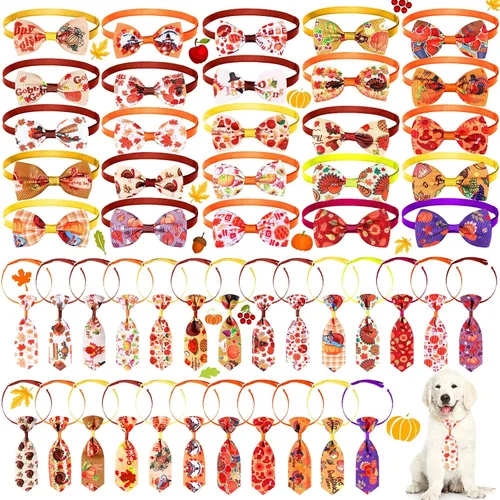 Vista 8 de Eccliy 50 collares ajustables para perros de Halloween Fantasma