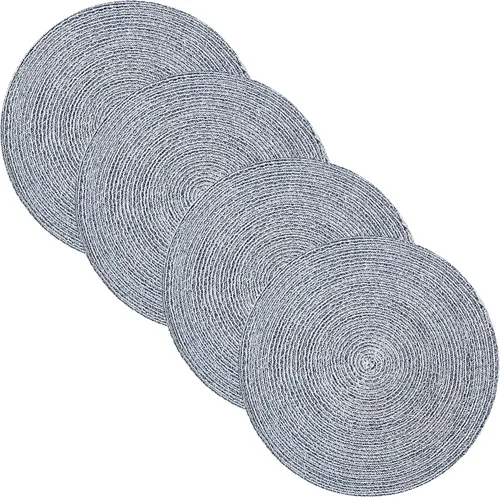 Vista 42 de Camino de mesa 100% algodón para mesas de comedor, rectangular, tejido de dos tonos, 72 x 13 pulgadas, suave y duradero, color negro (paquete de 1)