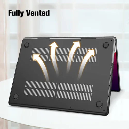Vista 9 de Fintie Carcasa rígida para MacBook Pro de 16 pulgadas, color negro cristal Chip A3428 A3429 A3403 A3186 A2991 A2780 A2485 (2021-2026)