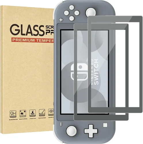 Vista 10 de Paquete de 2 protectores de pantalla de vidrio templado con borde verde para Switch Model 2017 [6.2 pulgadas], transparente HD, antiarañazos