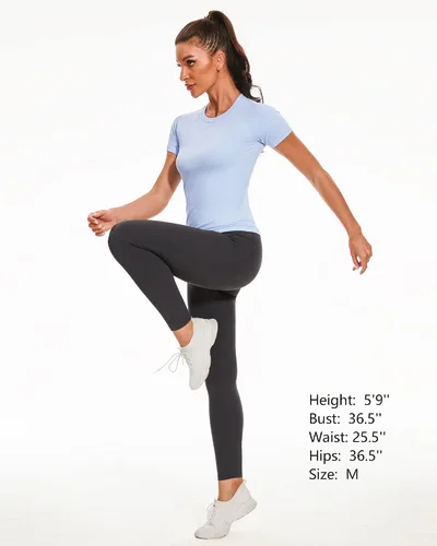 Vista 7 de Stelle Camisetas de entrenamiento para mujer, sin costuras, de manga larga, con agujeros para el pulgar para deportes, correr, atléticas, ajustadas