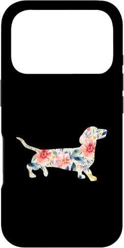 Vista 29 de Funda para perro salchicha floral para iPhone 12 mini