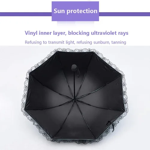 Vista 4 de ACGrade Sombrilla, sombrilla de encaje, sombrilla de encaje, sombrilla de encaje para mujer, sombrillas para mujer, sombrilla de verano para mujer