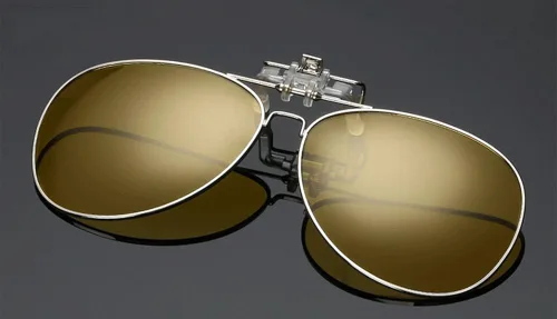 Vista 2 de SOOLALA - Gafas de sol con montura de aleación completa polarizadas con clip
