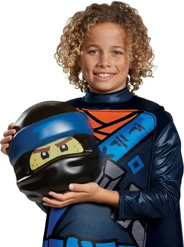 Vista 4 de Disguise Jay Lego Ninjago película Deluxe disfraz, M (7-8), Azul