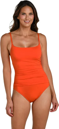 Vista 25 de La Blanca Bañador de una pieza Island Goddess para mujer con banda elástica lateral Manzana