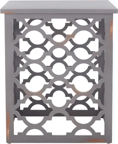Vista 7 de Safavieh Home Collection AMH1507 - Mesa auxiliar, color negro
