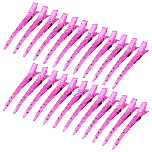 Vista 35 de 24 Paquetes de Pinzas Pico de Pato, Bantoye 2.75 Pulgadas Pinzas de Cocodrilo Rizadoras de Metal Antioxidante con Agujeros para Peinado del Cabello