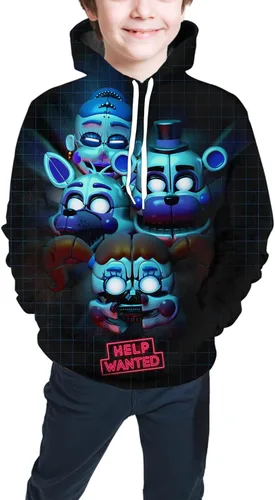 Vista 3 de BLYLUXU Boys and Girls Hoodie Teen 3D Printed Pullover Sweatshirt Kids Cartoon Game Sports Tops
