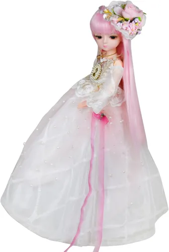 Vista 3 de Muñeca BJD de 1/4 de 17.7 in - 18 pulgadas, muñeca articulada con bola SD de princesa, cuerpo de muñeca personalizado con conjunto de ropa