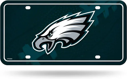 Vista 14 de Rico Industries Placa de matrícula de metal unisex para adultos de la NFL