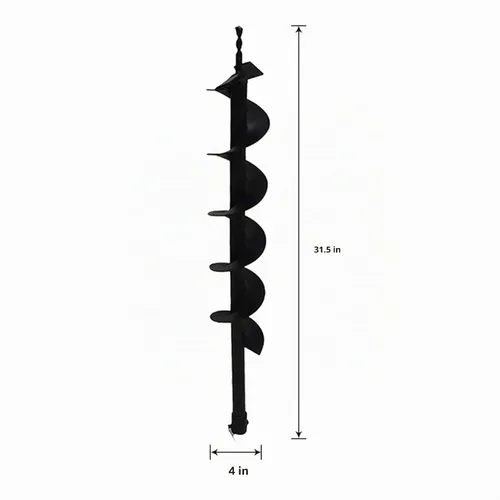 Vista 2 de Broca neumática de 4 pulgadas para columna, excavadora de vallas, broca de suelo para cama de bolas de 4 pulgadas, herramienta de plantación