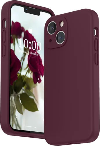 Vista 24 de SURPHY Funda compatible con iPhone 13 Mini con protector de pantalla, (protección de cámara y forro de microfibra suave), funda de silicona líquida