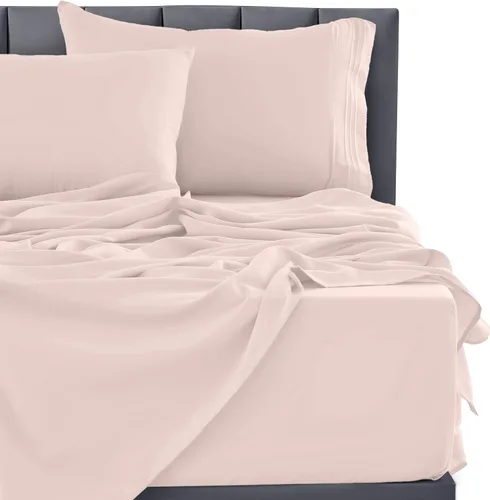 Vista 289 de LUX Décor - Juego de sábanas Twin de microfibra ultrasuave de 3 piezas con sábana encimera, sábana bajera de 16 pulgadas de profundidad y funda