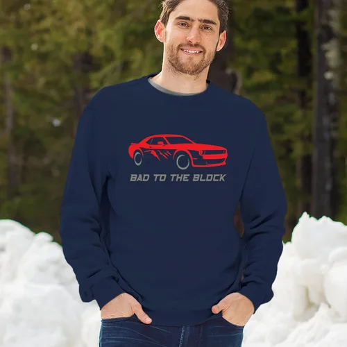 Vista 63 de Bad To The Block - Sudaderas con capucha y cuello redondo para hombre