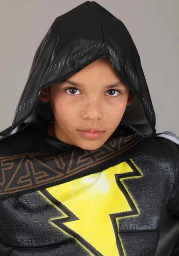 Vista 3 de Disfraz Deluxe de Niño Black Adam de DC Comics Multicolor