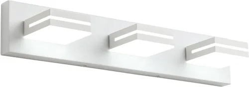 Vista 40 de SineRise - Moderna lámpara LED para tocador de baño (2 luces, 39.4 cm, regulable), iluminación de pared de baño moderna de acrílico cepillado sobre