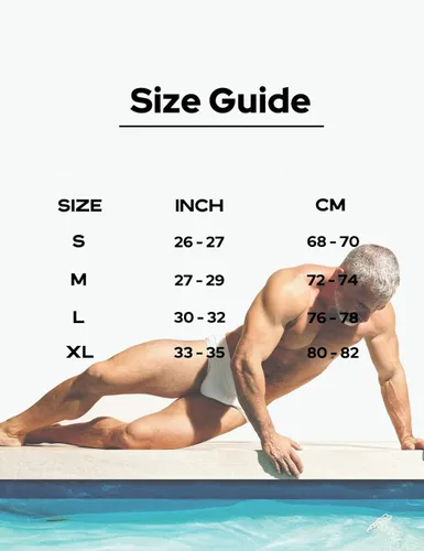 Vista 6 de MIZOK Men's Swimwear Bikini Swimming Briefs Drawstring Swimsuits Board Surf Shorts Trunks