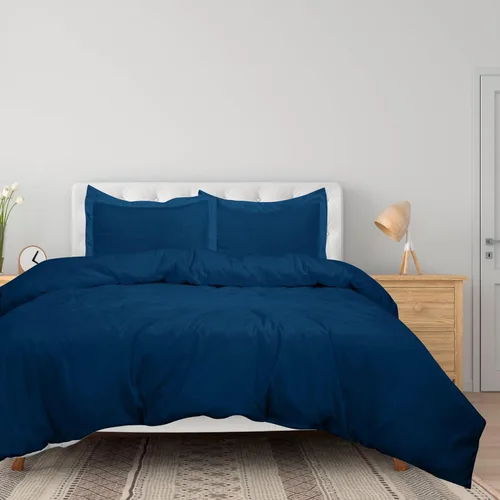 Vista 18 de ROYALE LINENS Funda de edredón negra tamaño individual – Fundas de edredón de 2 piezas – Cierre de cremallera – 1 funda de edredón individual de 68