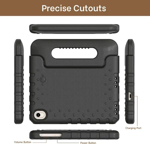Vista 6 de Funda para tablet Walmart Onn de 7 pulgadas Gen 4 2024 Modelo: 100135924, peso ligero, a prueba de golpes, duradero, con soporte de mango Negro