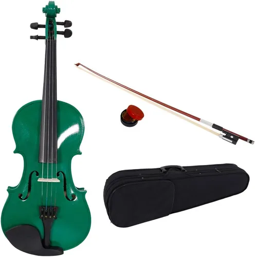 Vista 8 de Ktaxon Violín para principiantes y estudiantes, violines acústicos 4/4, kit de violín tamaño completo con estuche, arco, colofonia, para adultos