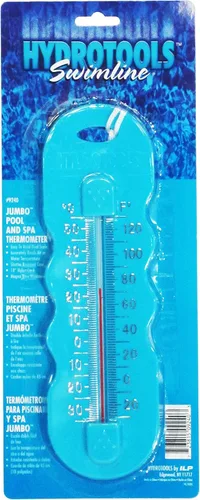 Vista 3 de HYDROTOOLS BY SWIMLINE - Termómetro grande de fácil lectura, flotante, fácil de leer, para temperatura del agua, resistente a las roturas con cuerda