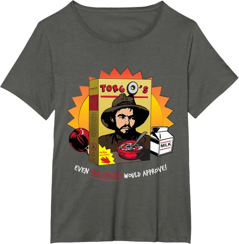 Vista 42 de Torgo Camiseta de película de culto de cereales, Negro, S