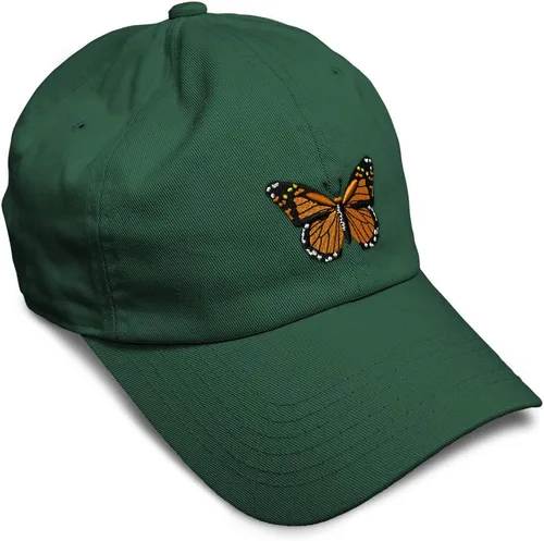Vista 51 de Gorra de béisbol suave con diseño de mariposa monarca, con insectos, bordado de mariposa, de algodón, para hombres y mujeres