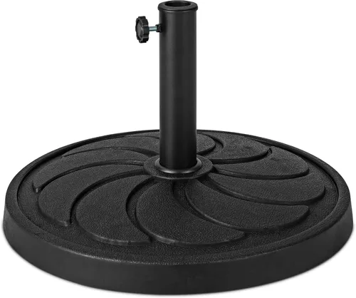 Vista 12 de Giantex Soporte de base de sombrilla de patio de 21 libras, soporte resistente para sombrilla para exteriores con base rellena de cemento, se adapta