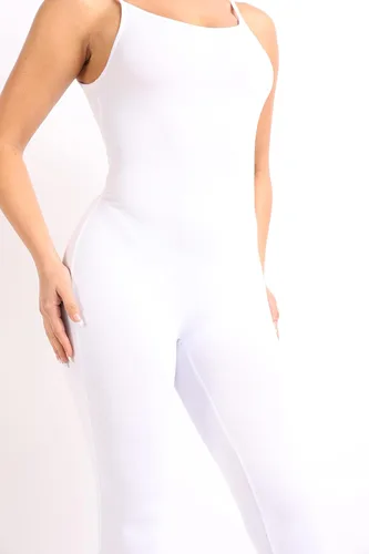 Vista 2 de TOO HOT FASHIONS - Overol sexy de una pieza con tirantes delgados para mujer, cómodo, para fiestas, uso diario, suave, de jersey