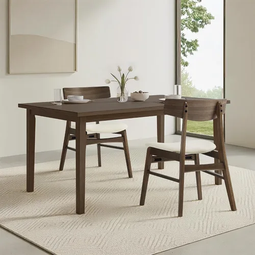 Vista 31 de KISLOT - Juego de 2 sillas de comedor de madera, sillas de cocina tapizadas, originales
