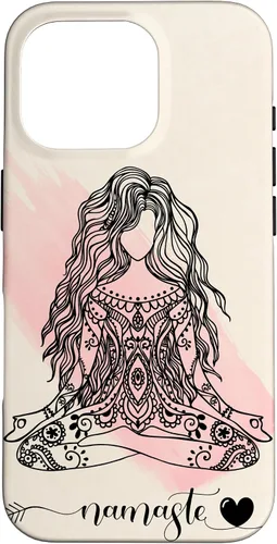 Vista 20 de Namaste Mandala Hippie Yoga Woman Meditation Spiritual Gift Case for iPhone 17