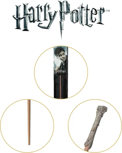 Vista 4 de The Noble Collection - Varita de Harry Potter en una caja estándar con ventana - Varita del mundo mágico de 14 pulgadas (14.0 in) - Juego