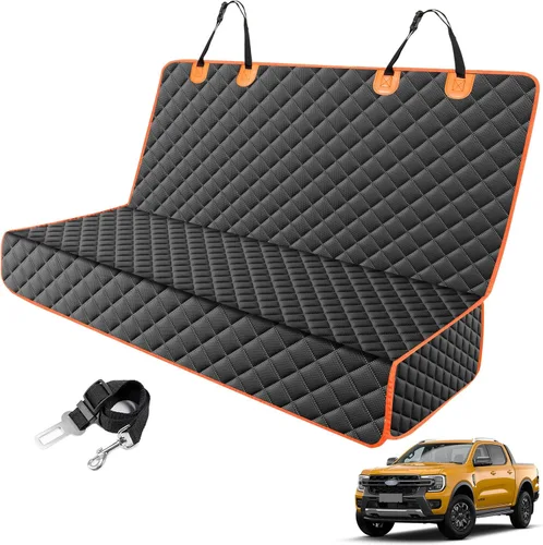 Vista 9 de MIXJOY Funda de asiento para perro para asiento trasero, fundas impermeables para asientos de perros, protector de asiento de automóvil para perros