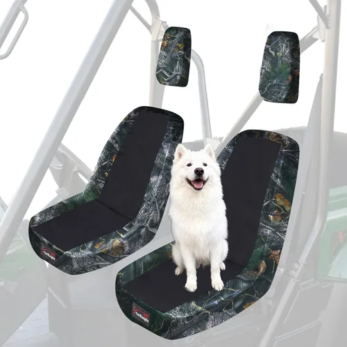 Vista 9 de StarknightMT UTV Rhino Fundas de Asiento Resistentes al Agua Fundas de Asiento Compatibles con Rhino 700 660 450 2004-2021 Tela 1680D Negro