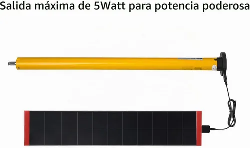 Vista 5 de Paneles solares pequeños - Panel solar de 5 V/5 W, cargador USB integrado de estabilización de voltaje para persianas motorizadas, ventanas, timbre