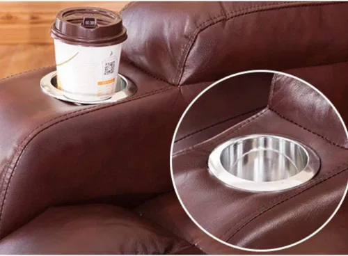 Vista 3 de Run - Juego de 1 soporte de acero inoxidable para bebidas de mesa de póquer (plateado)