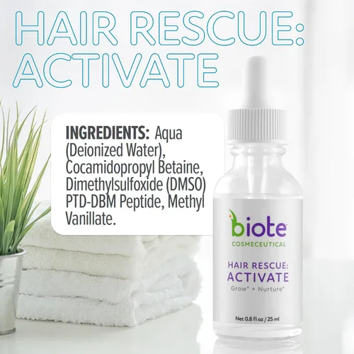 Vista 5 de Biote Cosmecéuticos - RESCATE CABELLO: ACTIVAR - Crecer + Nutrir el Cabello (0.8 fl oz)