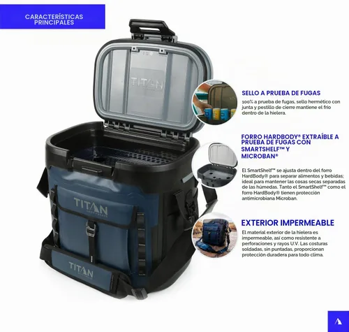 Vista 2 de Titan by Arctic Zone Deep Freeze Cooler