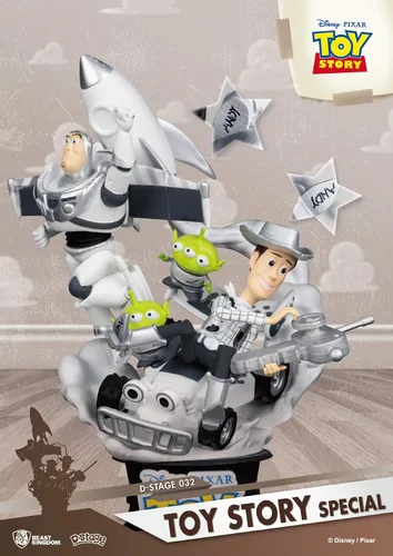 Vista 6 de Beast Kingdom Toy Story: Estatua de la serie Ds-032 de Woody & Buzz Deluxe Galaxy Version Ds-032