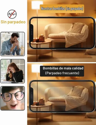 Vista 7 de Vgogfly Bombilla de baja potencia de 1.5 W, equivalente a 15 W, 2700 K, blanco suave A15, luz nocturna de base E26 para dormitorio, cuarto de bebé